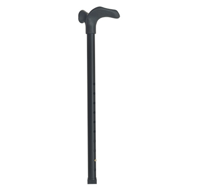 Alloy cane with anatomical grip
