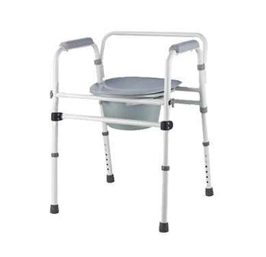 3-in-1 KD steel commode chair