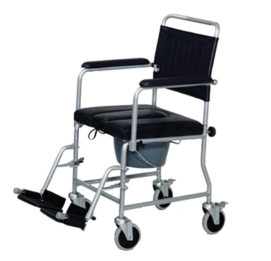 Padded commode chair